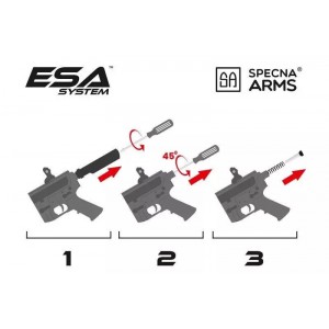 Страйкбольный автомат RRA™ SA-E25 EDGE™ Kestrel™ ETU 1.14 J Carbine Replica - black [SPECNA ARMS]
